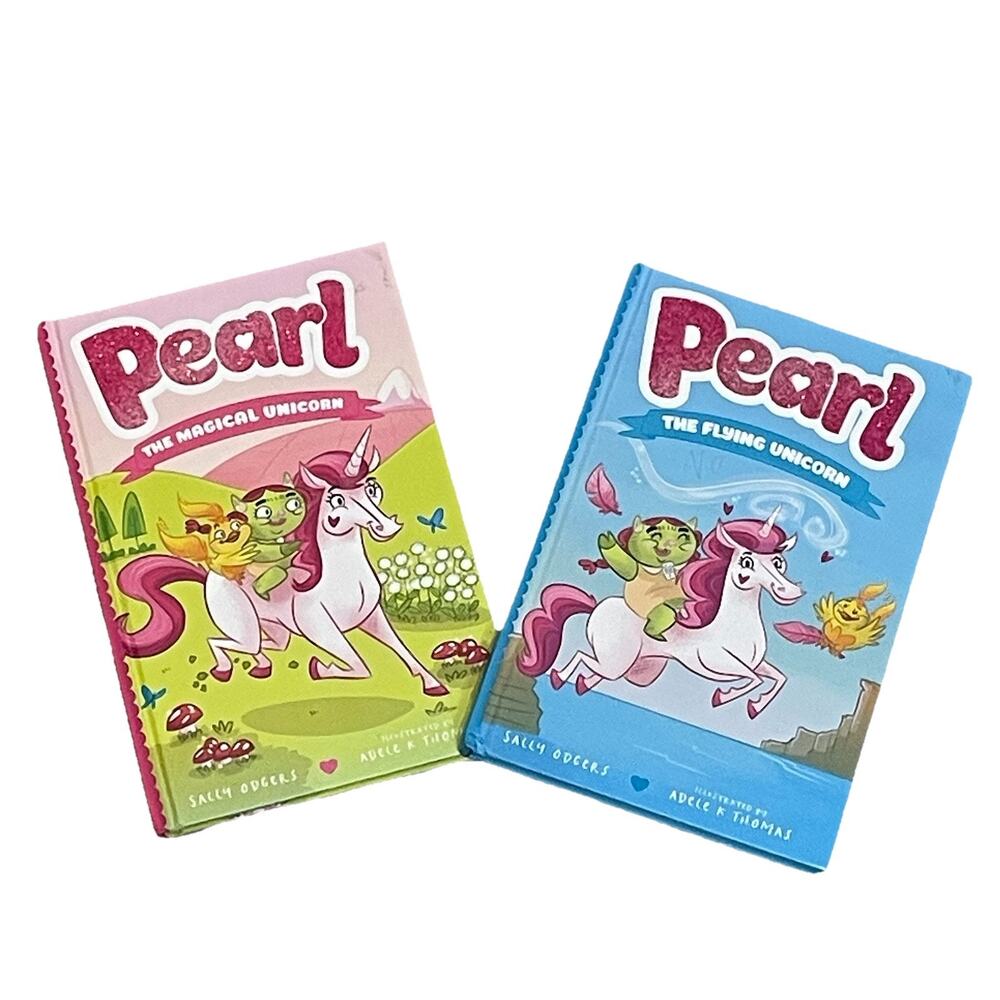 Pearl The Magic Unicorn Book Lot‎ Of 2 Hardcover Children's Chapter Books